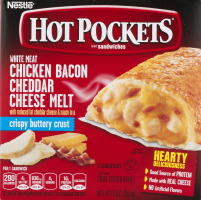 Nestle Hot Pockets Sandwiches Chicken Bacon Cheddar Cheese Melt - 2 CT