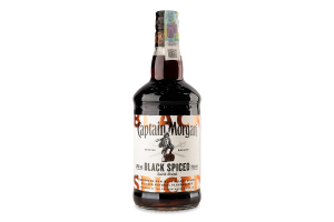 Напій алкогольний 0.7л 40% на основі карибського рому Black Spiced Captain Morgan пл