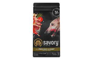 Корм сухой для всех пород собак Fresh Duck&Rabbit Savory м/у 1кг
