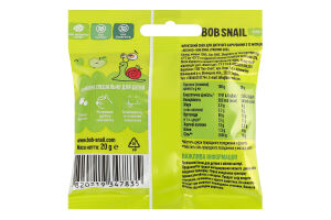 Снек фруктовый для детей от 12мес Apple Baby Bob Snail м/у 20г