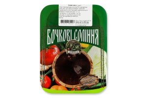 Слива маринованная Бочковые соленья ПП Діана-М лоток 450г