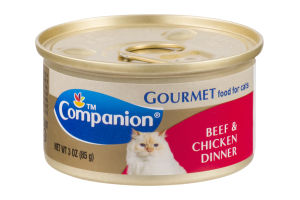 Companion Gourmet Food for Cats Beef & Chicken Dinner 3 OZ