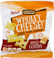 Snyder's Of Hanover "Wholey Cheese!" Crispy Baked Crackers Smoked Gouda
