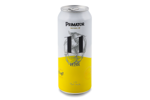 Пиво 0.5л 4.7% светлое пастеризованное Лагер 11 Lezak Primator ж/б