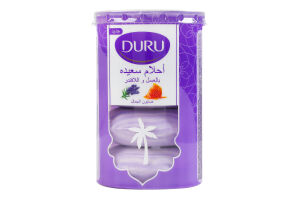 Мило косметичне з екстрактом меду та ароматом лаванди Just relax Duru 4х90г