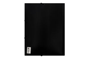 Папка Джобмакс А4 чорна пластик на гумках BM.3911-01 Буромакс