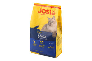 Корм сухой полнорационный для взрослых котов Crispy duck JosiCat м/у 650г