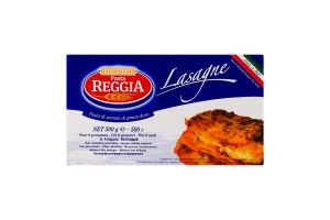 Вироби макаронні з твердих сортів пшениці Лазанья Pasta Reggia к/у 500г