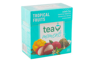 Чай Tropical Fruits зелений байховий 20*1,7г в пірамідках Tea Moments