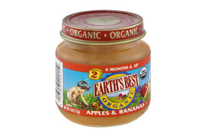 Earth's Best Organic Stage 2 Apples & Bananas