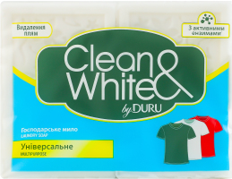 Мыло хозяйственное универсальное Clean&White Duru 2x120г