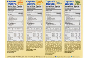 Lance Captain's Wafers Variety Pack Cracker Sandwiches - 8 PK