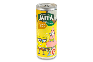 Напиток соковый газированный пастеризованный Ананас-кокос Губка Боб Sparkling Jaffa ж/б 250мл