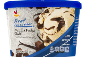 Ahold Real Ice Cream Vanilla Fudge Swirl