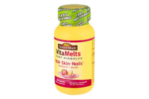 Nature Made VitaMelts Fast Dissolve Hair, Skin and Nails Strawberry Lemonade - 100 CT