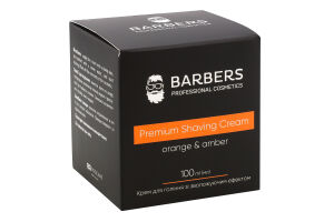 Крем д/гоління Orange-Amber з зволожуючим ефектом 100мл коробка Barbers