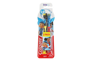 Щітка зубна для дітей 6-9років м'яка Big kids' smiles Colgate 2шт