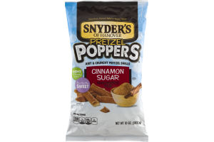 Snyder's of Hanover Pretzel Poppers Airy & Crunchy Pretzel Shells Cinnamon Sugar