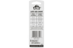Kiwi 36'' Kids Sport Laces Flat Black - 1 CT