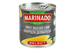 Кукуруза стерилизованная Деликатесная Select Marindo ж/б 340г