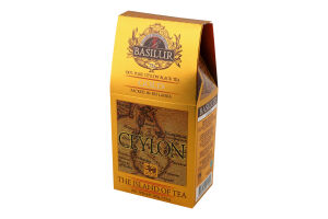 Чай черный Gold The Island of Tea Basilur к/у 100г