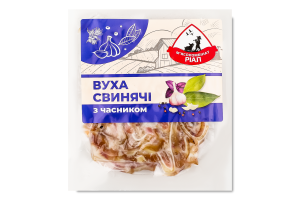 Уши свиные с чесноком Ріал в/у 100г