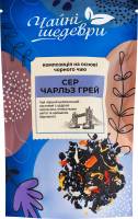 Чай черный цейлонский листовой с растительным сырьем и ароматом персика Сэр Чарльз Грей Чайні шедеври д/п 60г