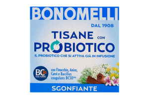 Чай Bonomelli Пробіот Проти здуття 12шт И977 (Італ)
