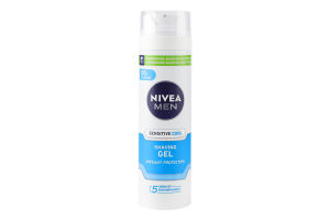 Гель для гоління охолоджуючий для чутливої шкіри Sensitive Cool Instant protection Nivea Men 200мл