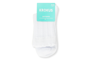 Шкарпетки дитячі Косички білі високі р.18-20 Krokus