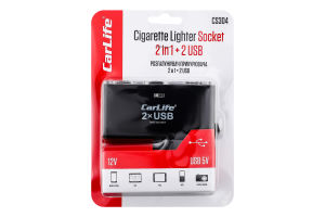 Розгалужувач прикурювача 2в1 2USB 12В 5A 60см КарЛайф