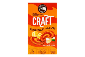 Гренки пшенично-ржаные волнистые Сырный микс Double wave Craft Flint к/у 70г