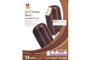 Ahold Ice Cream Bars Churn Style - 12 CT