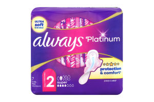 Прокладки гигиенические ароматизированные Super Platinum Ultra Always 7шт
