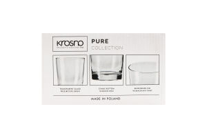 Набір склянок Krosno Pure низьких 6*250мл