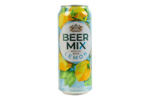 Пиво специальное 0.5л 2.5% пастеризованное Лимон BeerMix ж/б