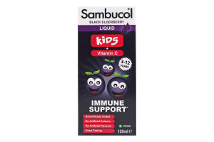 Добавка диетическая сироп с черной бузиной и витамином C Kids Sambucol 120мл