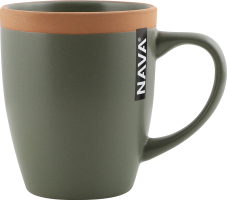 Кружка зеленая керамика 380мл №1455930 Афина Nava 1шт