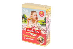 Сыр плавленый 36% порционный со вкусом бекона Звени Гора м/у 70г