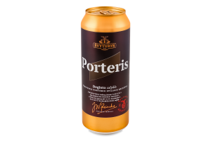 Пиво 500мл 6.9% темне фільтроване Porteris Svyturys з/б