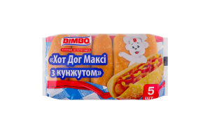 Булочка бутербродная Хот-дог Макси с кунжутом Bimbo м/у 5х60г