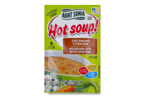 Суп грибной с гренками Hot soup! Aunt Sonia м/у 15г