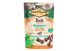 Ласощі для собак Duck with Rosemary Carnilove д/п 200г