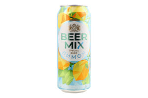 Пиво спеціальне 0.5л 2.5% пастеризоване Лимон BeerMix з/б