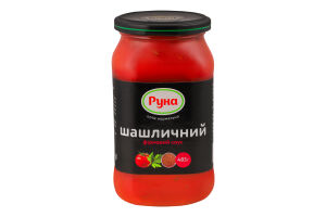 Соус стерилізований Шашличний фірмовий Руна с/б 485г