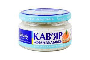 Икра сельди с кусочками копченого лосося в сырном соусе Кавьяр Филадельфия Veladis с/б 160г