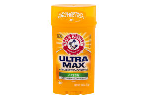 Arm & Hammer Ultra Max Antiperspirant Deodorant Solid Fresh