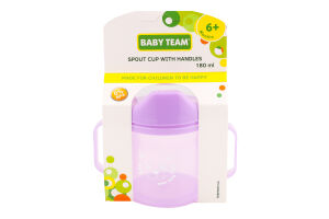 Поильник-спаут Baby Team с ручками 180мл