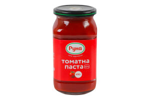 Паста томатна 25% стерилізована Руна с/б 490г
