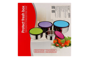 Набір контейнерів з пластик кришкою 4шт GSB10005